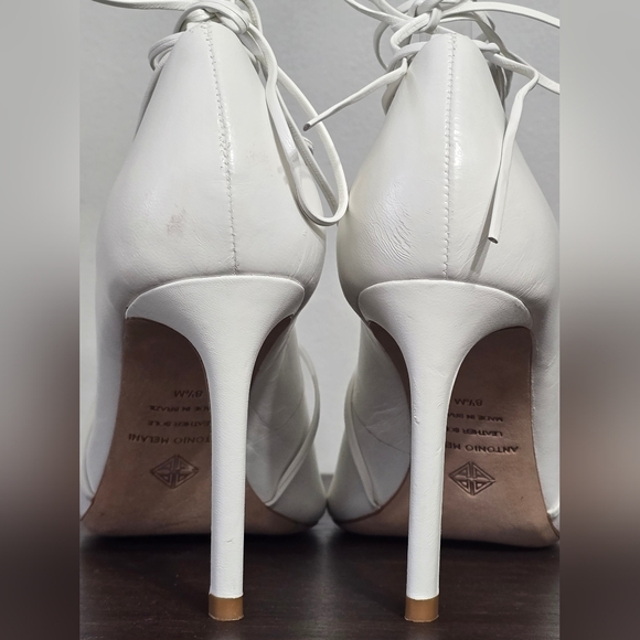 NWT Antonio Melani Lillian Ballet Strap Leather Stiletto Heels Women's Size 8.5M - Picture 10 of 15